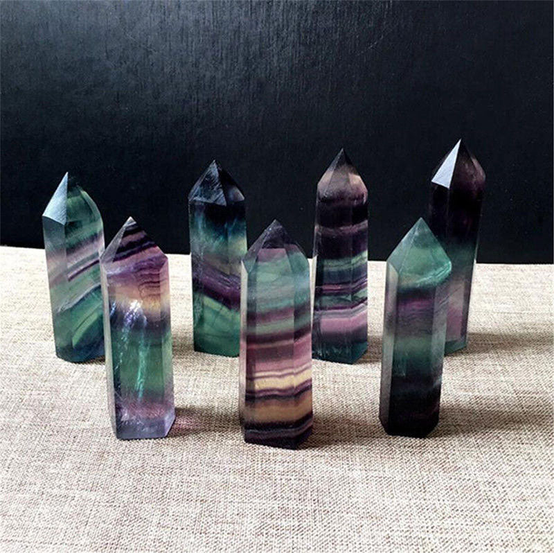 Fluorite Natural Crustal Reki Crystal Wands - image 1