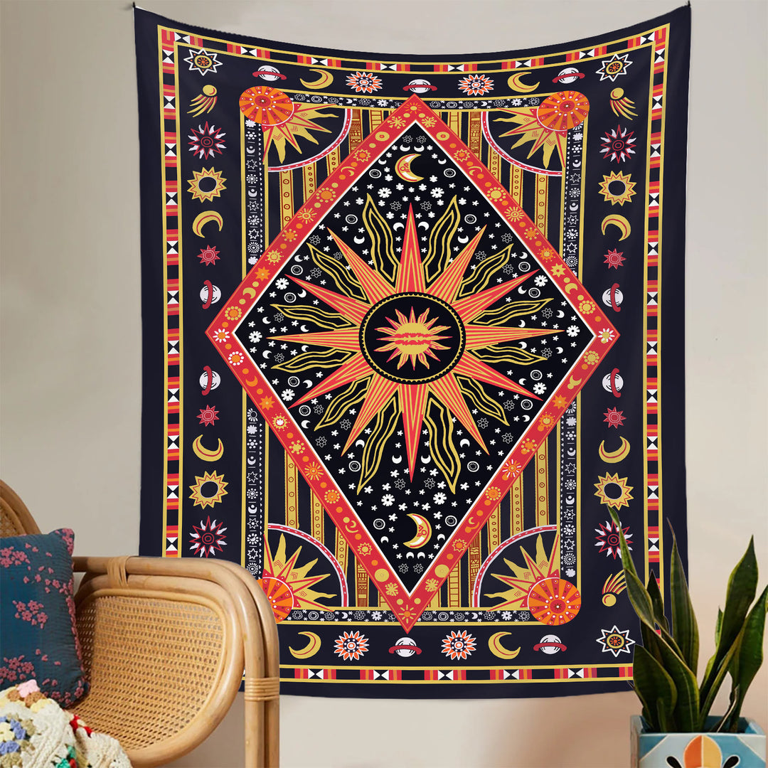 Olivenorma Sun Rays Moon Bohemia Tapestry - image 2