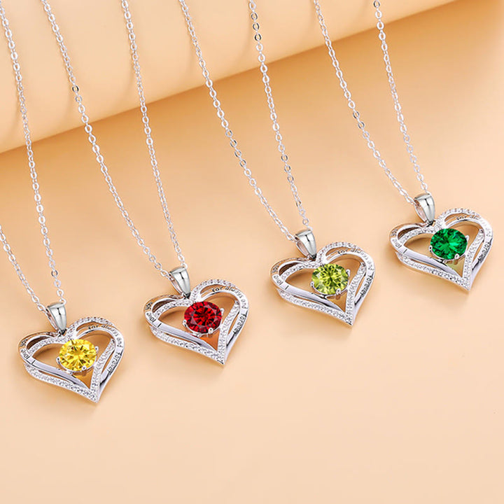 Olivenorma "I Love You Always and Forever" – Forever Love Birthstone Heart Necklace - image 48