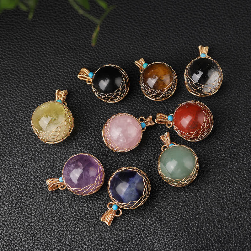 Olivenorma Delicate Natural Crystal Sphere Necklace - Citrine - image 15