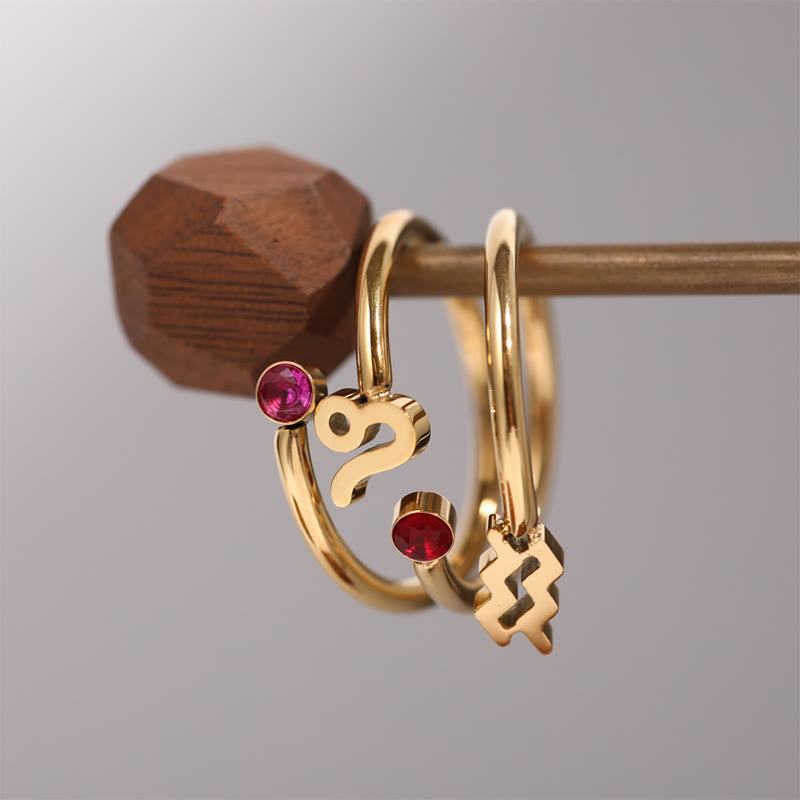 Olivenorma Zodiac Birthstone Gift Card Ring - image 27