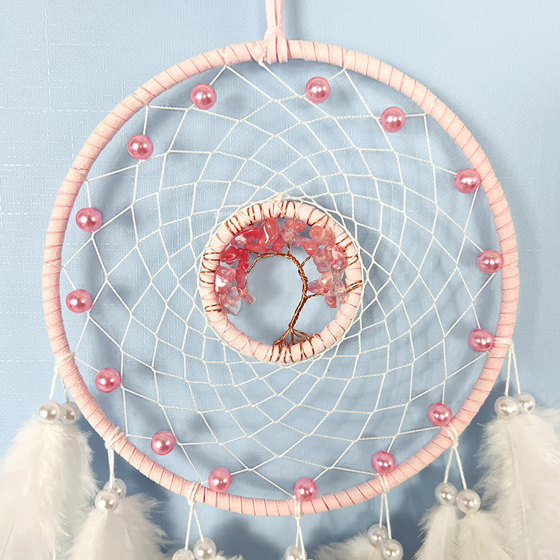 Olivenorma Crystal Tree Of Life Feather Glow Dream Catcher - image 17