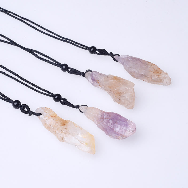 Olivenorma Natural Super Seven Crystal Pendant Necklace - image 3