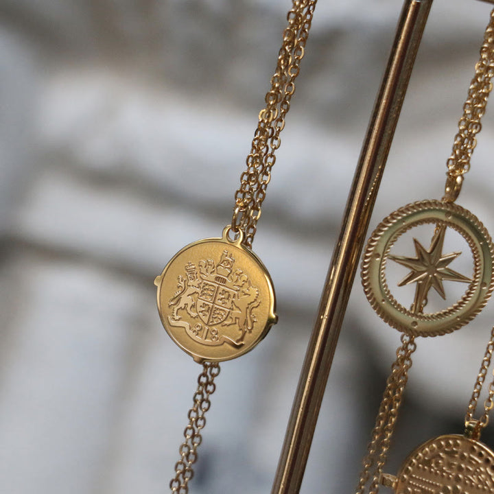 Olivenorma Tarot Titanium Steel Gold Plated Necklace - image 8