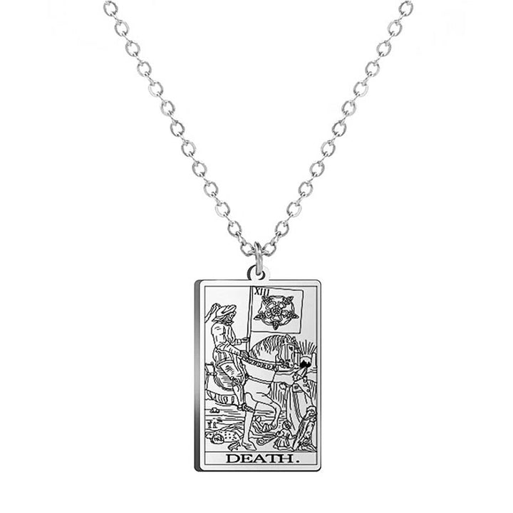 Olivenorma Stainless Steel Tarot Necklaces - DEATH - image 2