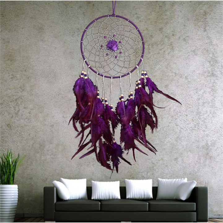 Olivenorma Large Purple Creative Style Rose Dream Catcher - image 9