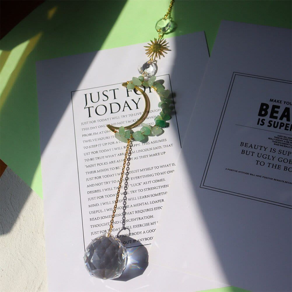 Olivenorma Moon Suncatcher Wall Hanging Wind Chime - image 9