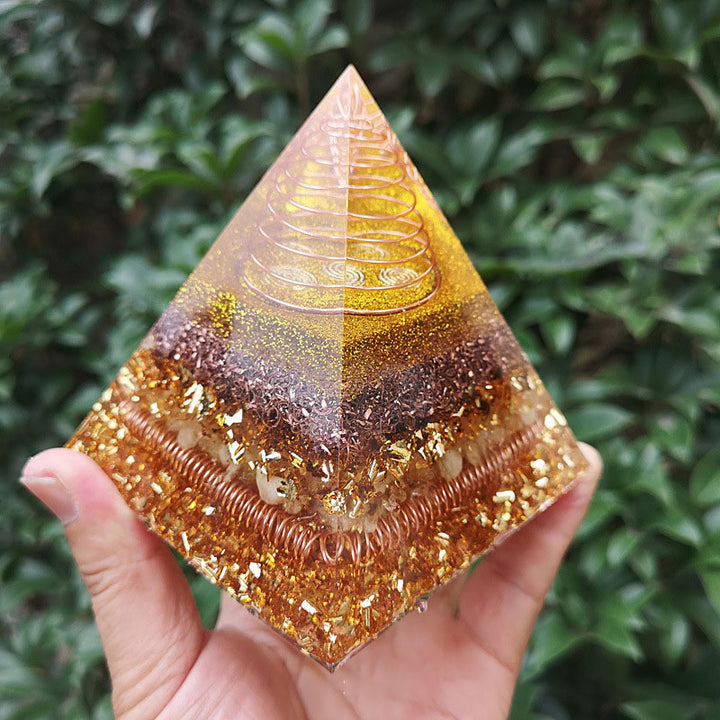 Olivenorma Clear Crystal Orgone Pyramid - image 1