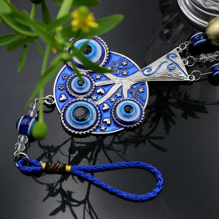 Olivenorma Blue Evil Eye Tree Of Life Windchime Wall Decor - image 4