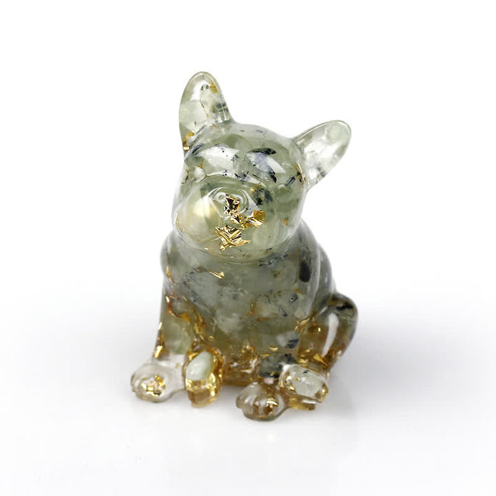 Olivenorma Crystal French Bulldog Gemstone Decoration - Peridot - image 4