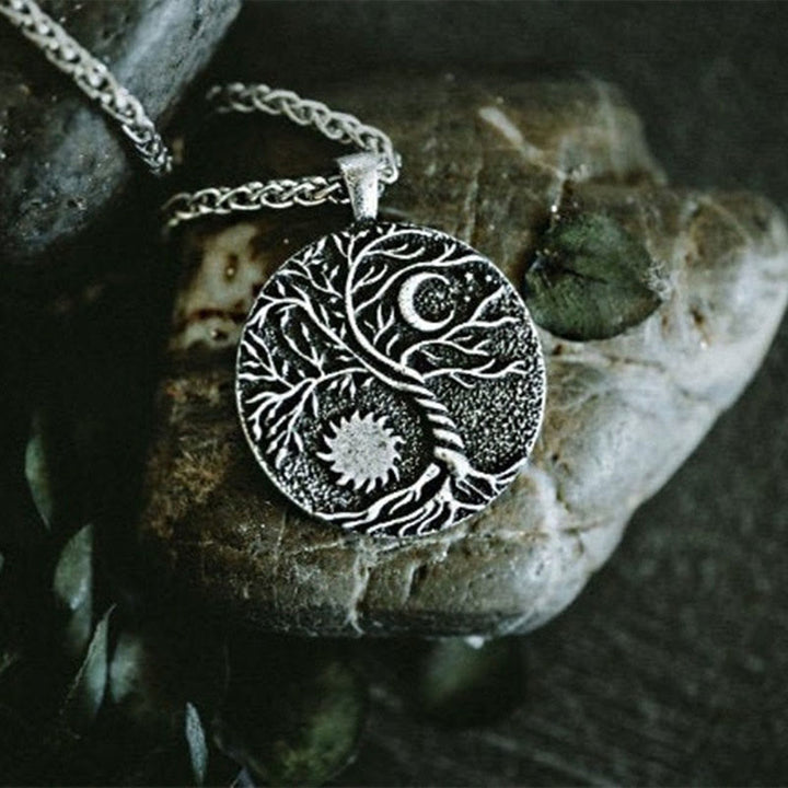 Olivenorma "Riding with the Stars" - Tree of Life with Sun and Moon Necklace - image 1