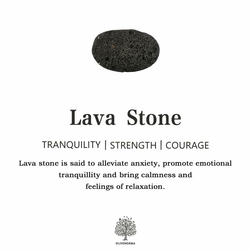 Olivenorma "Peace And Calm" Black Lave Stone Bracelet Set - image 1