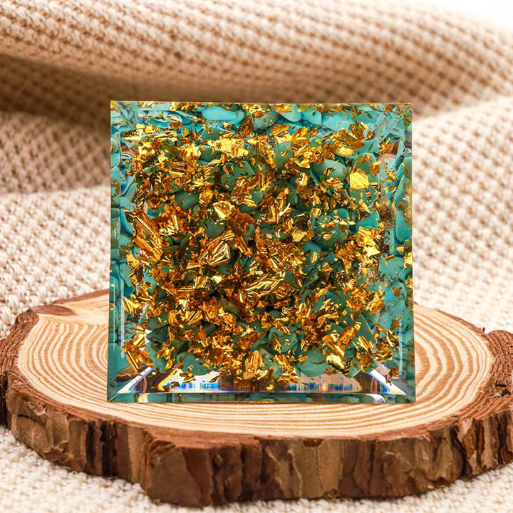 Olivenorma Turquoise Buddha Protection Orgone Pyramid - image 4