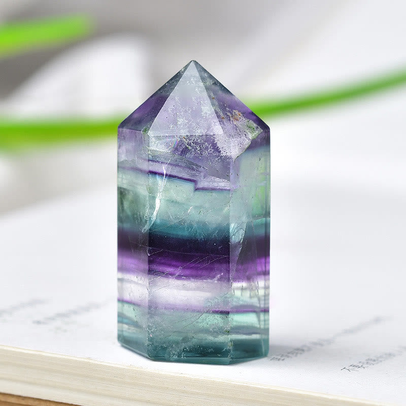 Olivenorma Rainbow Fluorite Crystal Spike Wands - image 4