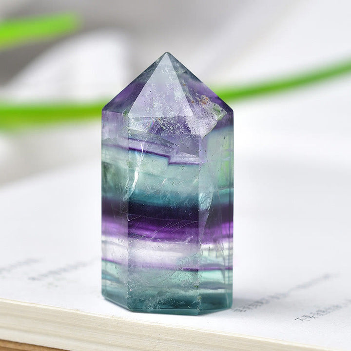 Olivenorma Rainbow Fluorite Crystal Spike Wands - image 4