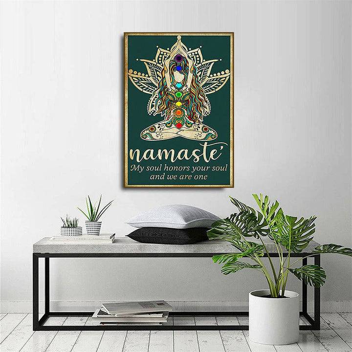 Olivenorma Chakra Yoga Lotus Symbol Poster - image 3