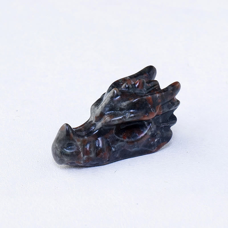 Olivenorma 5.5cm Natural Crystal Faucet Carved Gemstone Decoration - Red Amphibole - image 11