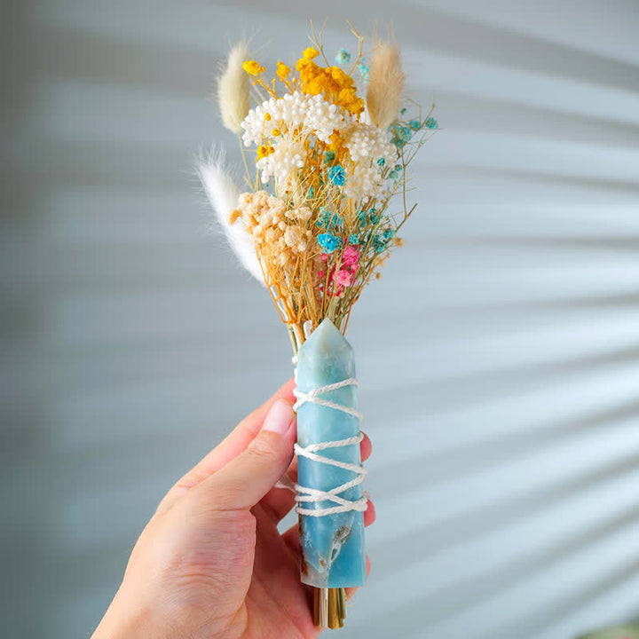Olivenorma Eternal Bouquet Natural Crystal Wands - Amazonite - image 17