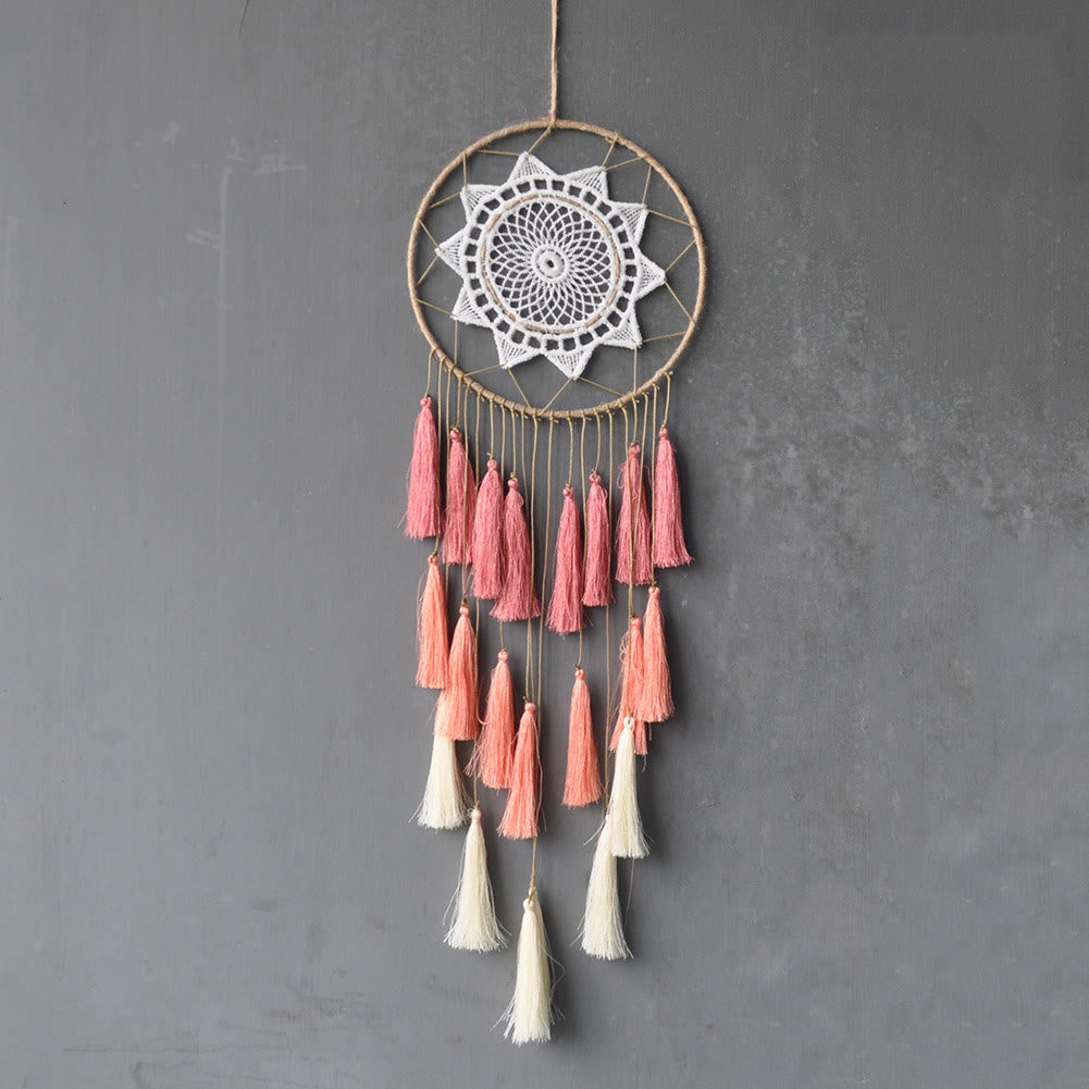 Olivenorma Braided Lace Tassel Pendant Dream Catcher - image 2