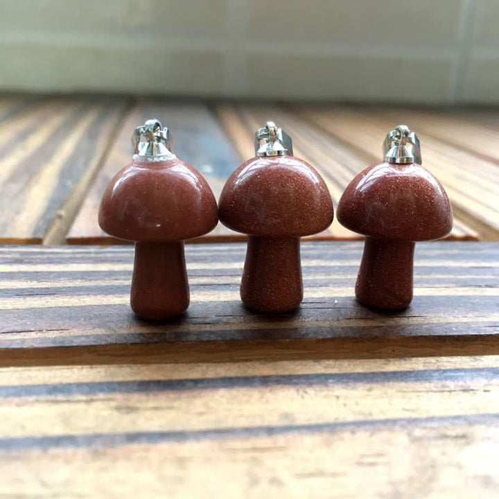 Olivenorma Spiritual Attunement Mushroom Design Healing Necklace - Sandstone - image 12