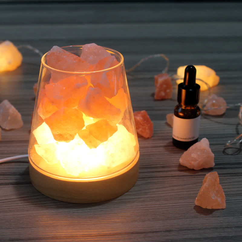 Olivenorma Goblet of Fire Shape Crystal Or Himalayan Pink Salt Lamp - image 2