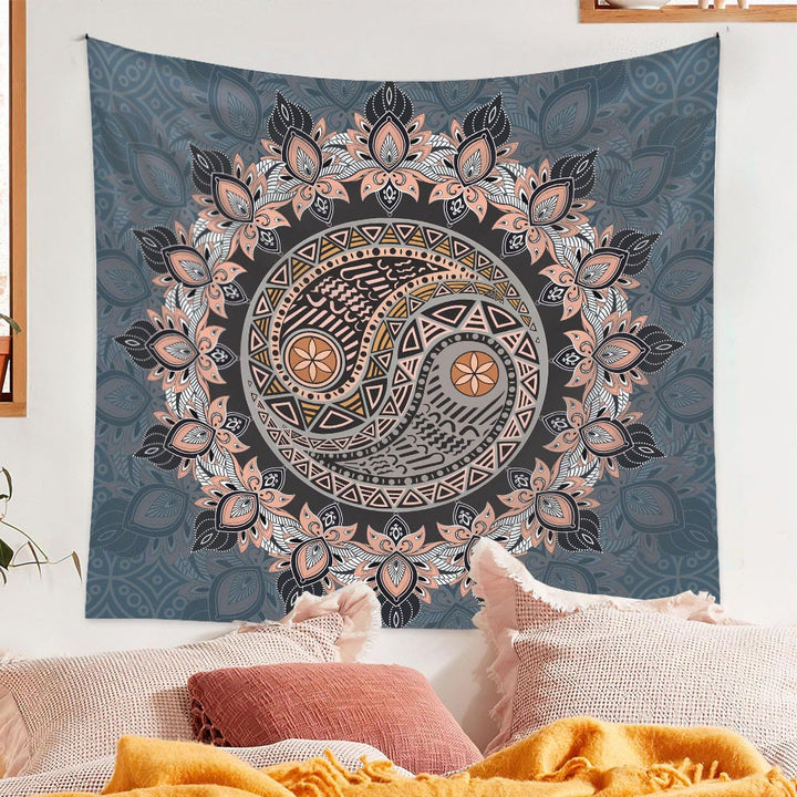 Olivenorma Bohemian Floral Qiankun Circle Pattern Tapestry - image 3