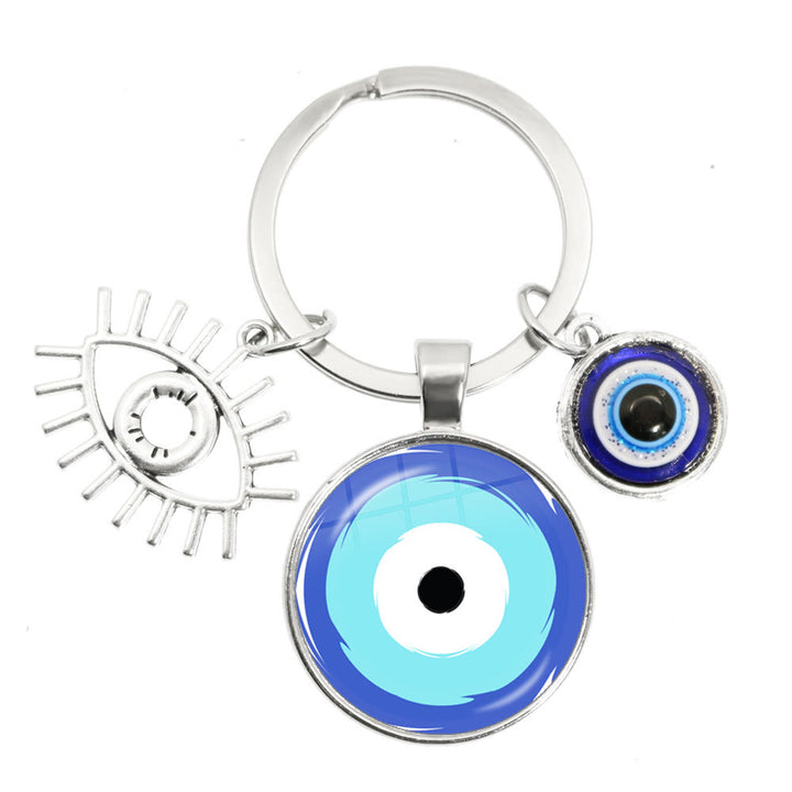 Olivenorma Blue Evil Eye Hamsa Epoxy Keychain - Evil Eye#4 - image 3