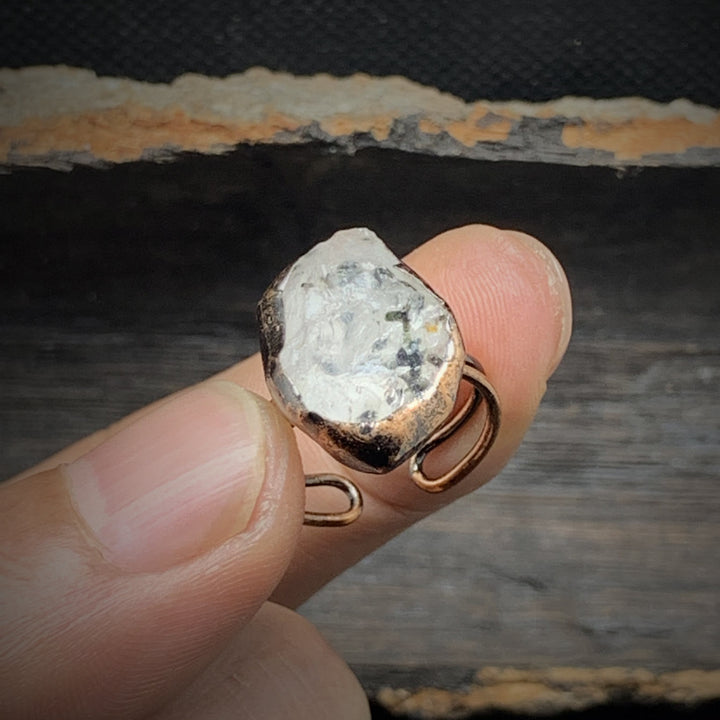 Olivenorma Natural Irregular Raw Stone Twelve Birthstone Adjustable Ring - image 23