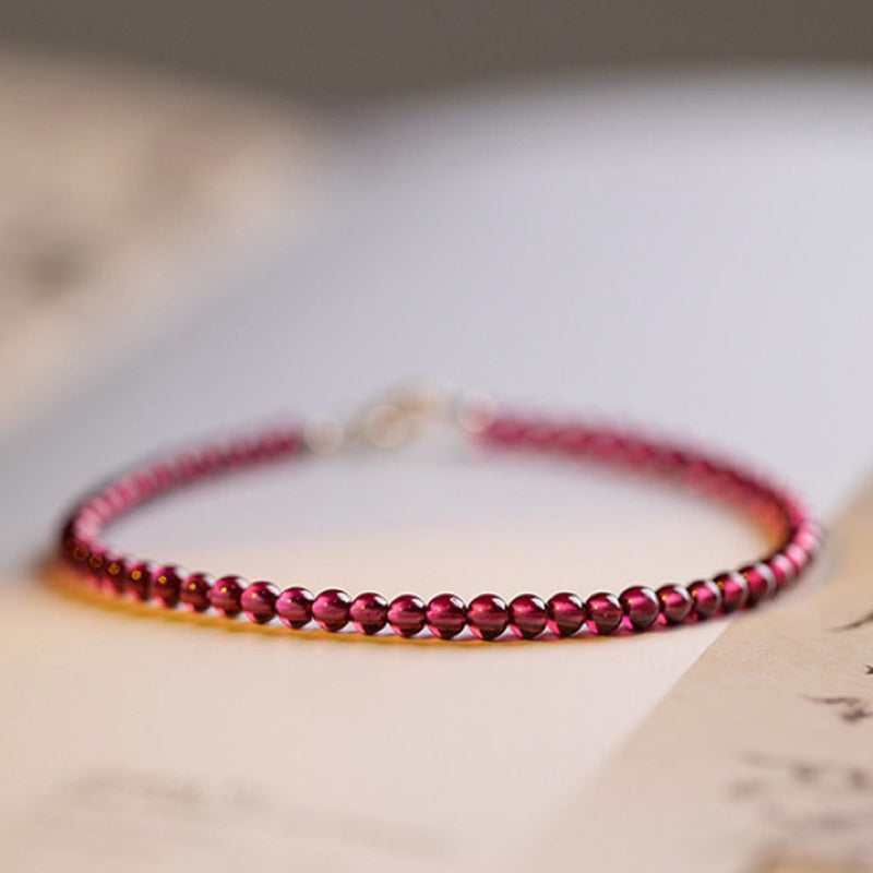Eternal Love - Garnet Gemstone Bracelet - image 4