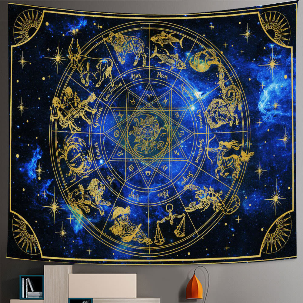 Olivenorma Seven Chakra Tree Of Life Boho Mandala Tapestry - Brushed Fabric - Zodiac Compass - 98.42"*70.86"(250*180cm) - image 7
