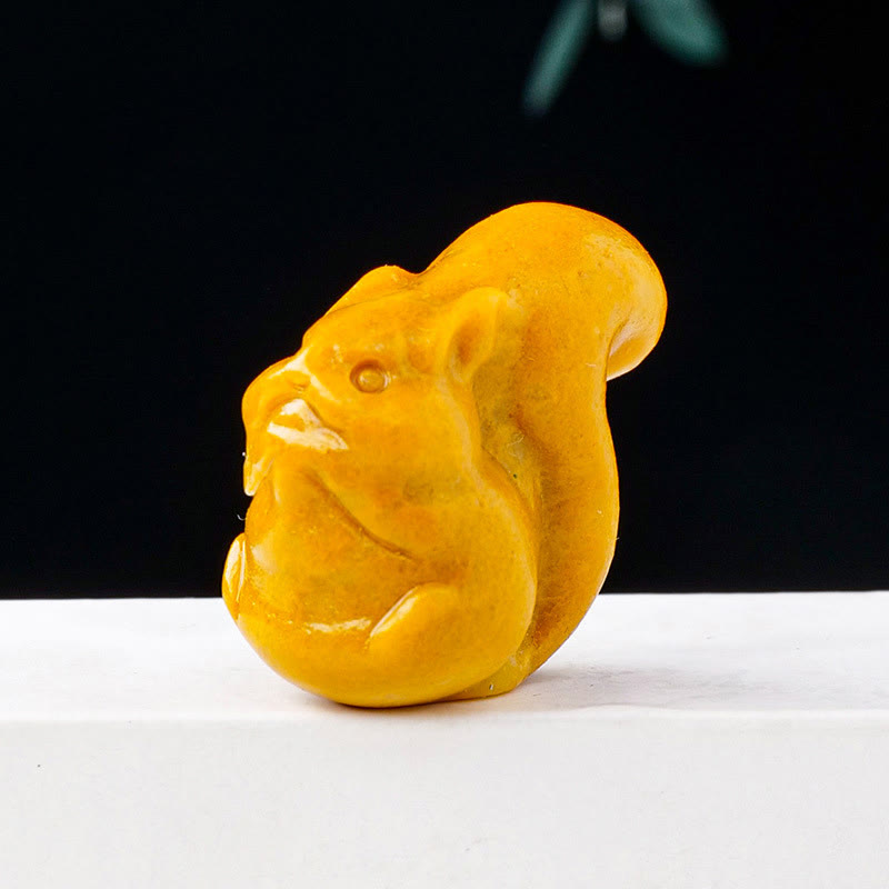 Olivenorma Natural Crystal Squirrel Carving Ornament Gemstone Decoration - image 18