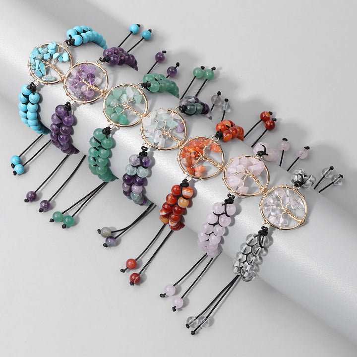 Olivenorma 6mm Beads Double Braided Tree Of Life Bracelet - image 17
