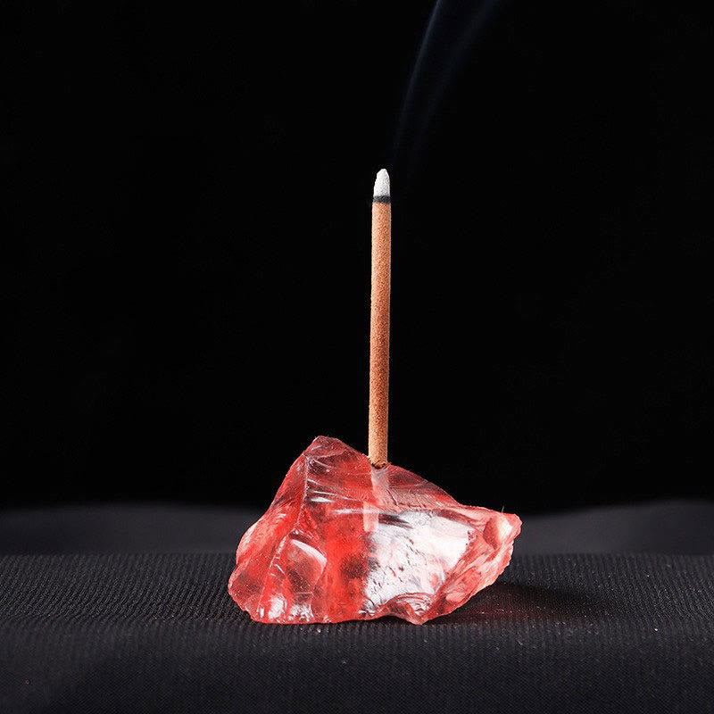 Olivenorma Crystal Raw Stone Incense Stick Holder Gemstone Decoration - image 23