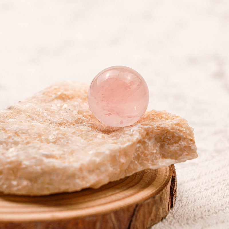 Olivenorma Rose Quartz Deeper Love Crystal Sphere - image 1