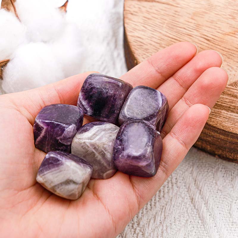 Olivenorma Amethyst Healing Crystal Cube - image 1