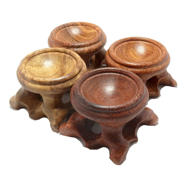 Olivenorma Wood Stands for Crystal Ball Spheres Eggs Pastoral Decorative Display - image 5