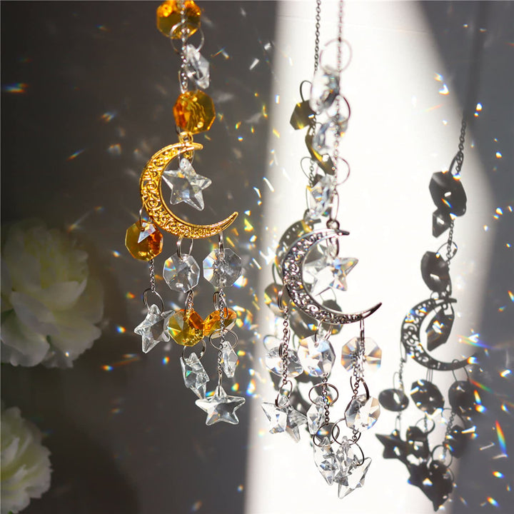 Olivenorma Moon Prism Crystal Suncatcher Wind Chime - image 0