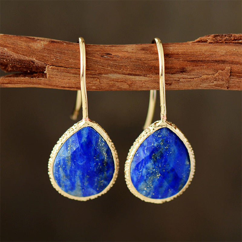 Amazonite Lapis Lazuli Elegant Orgone Earrings - Lapis Lazuli - image 4