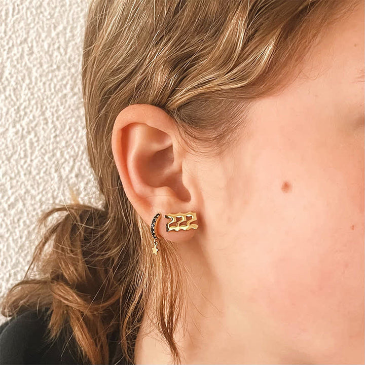 Angel Number Minimalist Earrings - image 6