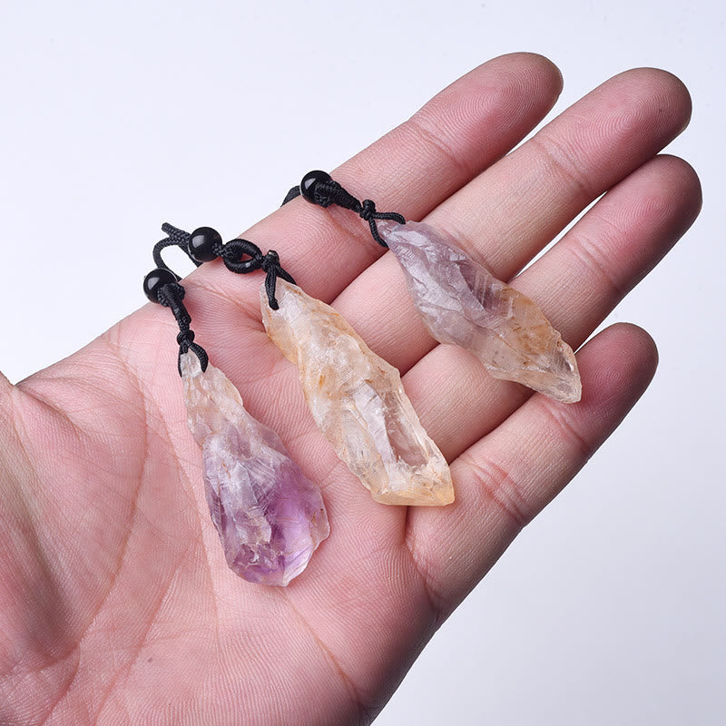 Olivenorma Natural Super Seven Crystal Pendant Necklace - Super Seven Crystal - image 0