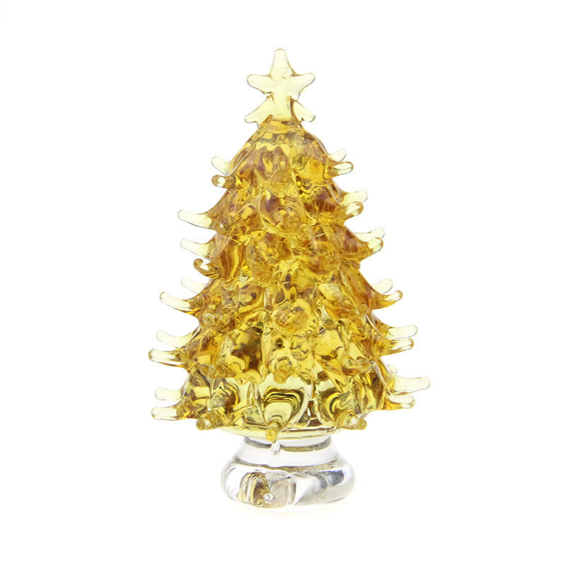 Olivenorma Crystal Glass Christmas Tree Home Gemstone Decoration - Yellow - image 18