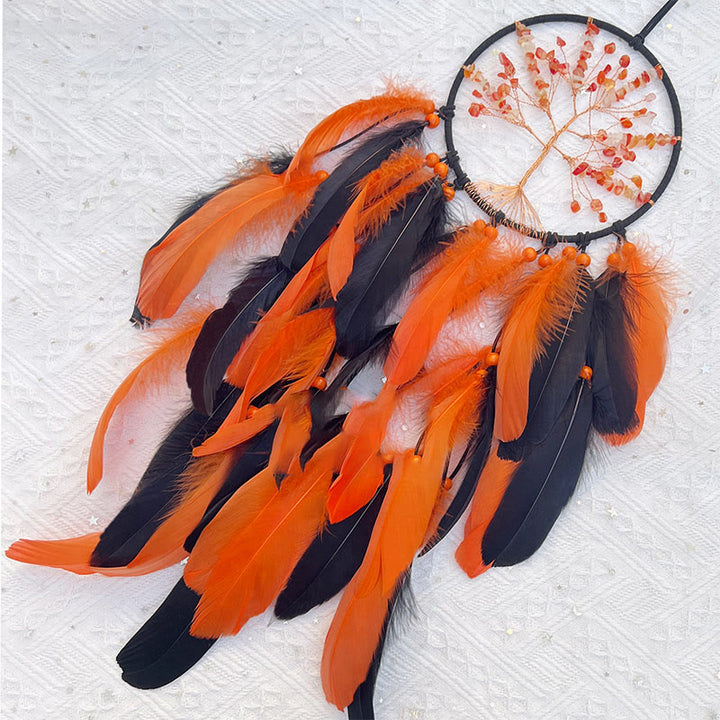 Olivenorma Yellow Agate Tree Of Life Dream Catcher - image 5