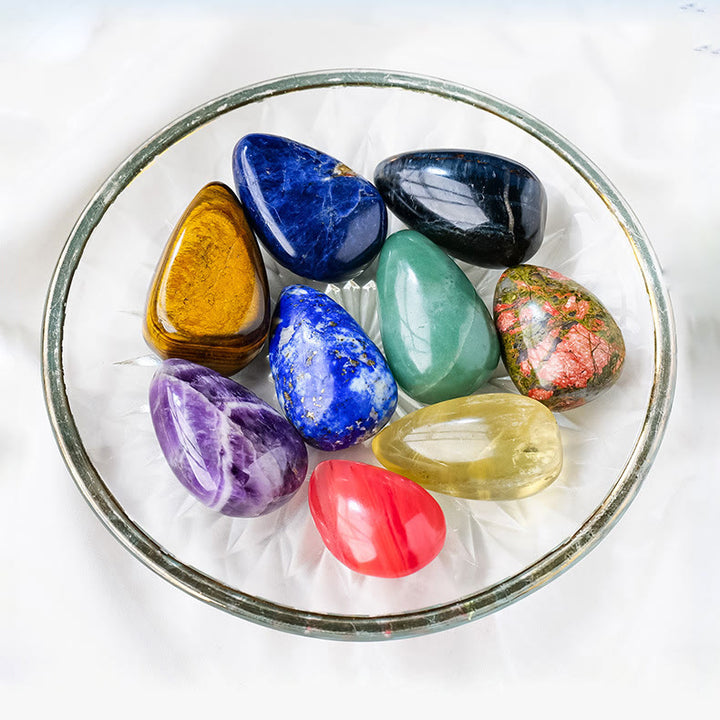 Olivenorma Natural Crystal Drop Shape Polished Play Natural Stone - image 27