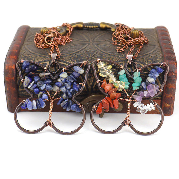 Chakra Butterfly Healing Necklace - image 2