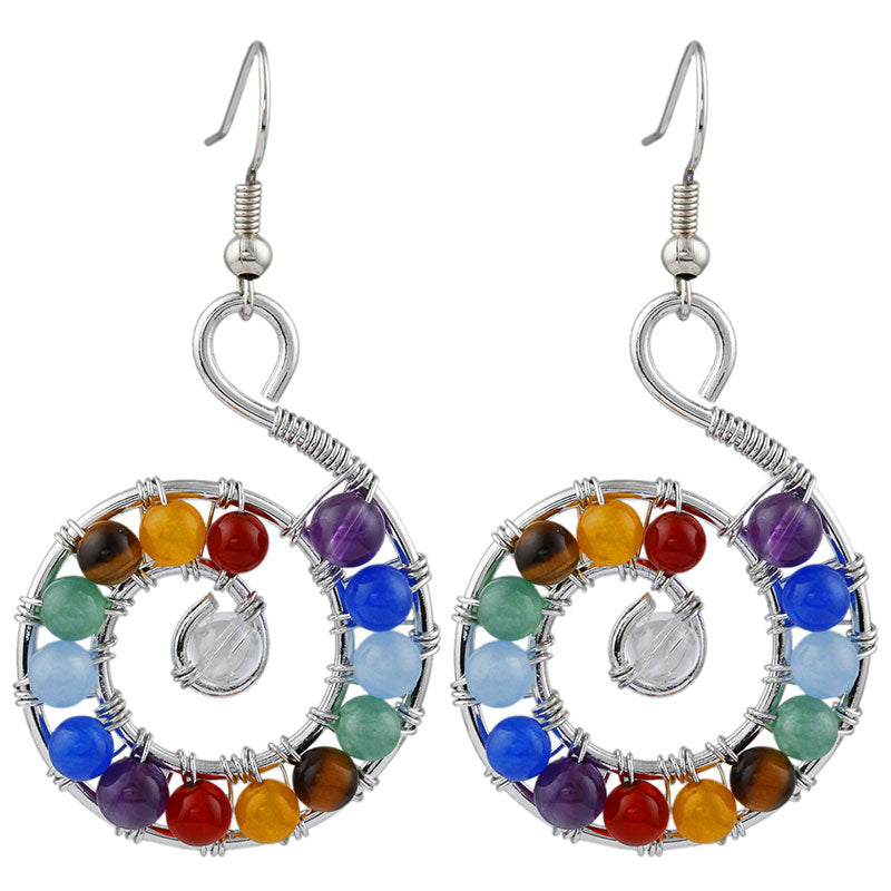 Chakra Orgone Earrings - Silver - image 6