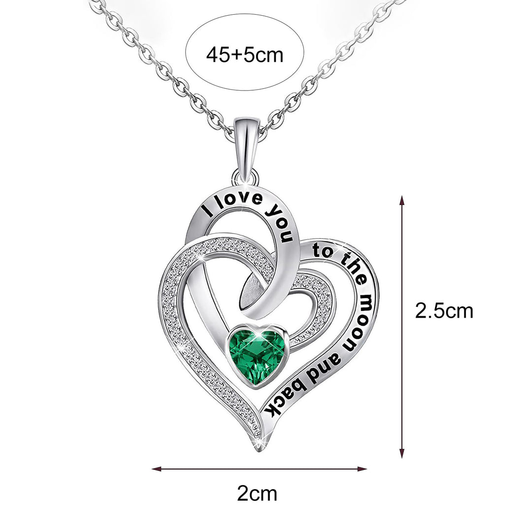 Olivenorma Hearts and Hearts Birthstone Necklace - image 29