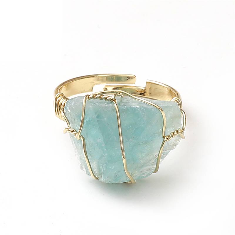 Natural Crystal Irregular Ring - image 11