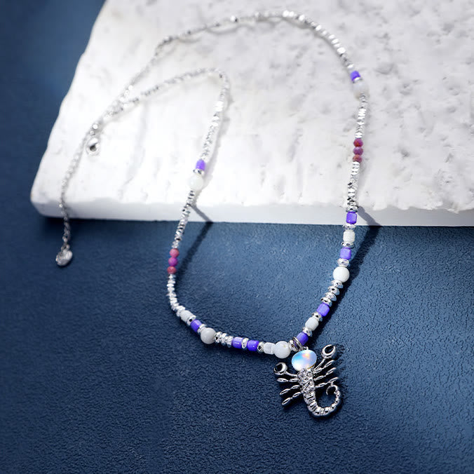 Olivenorma Moonstone Zodiac Pendant Alloy Necklace - image 11