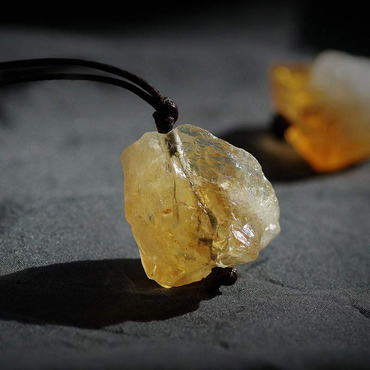 Natural Citrine Prosperity Gemstone Neclace - image 3