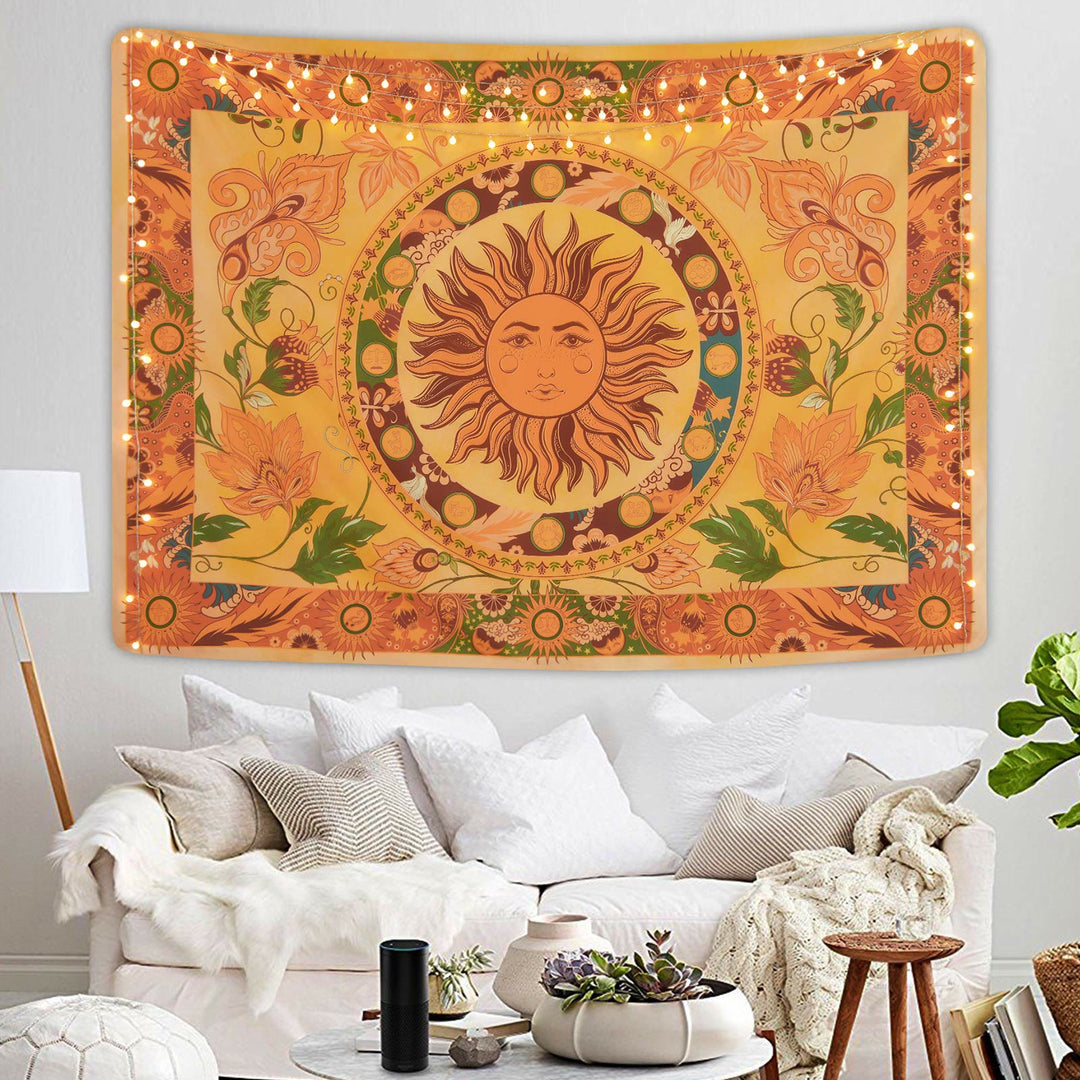 Olivenorma Burning Sun Flower Vines Floral Tapestry - 150*230cm - image 0